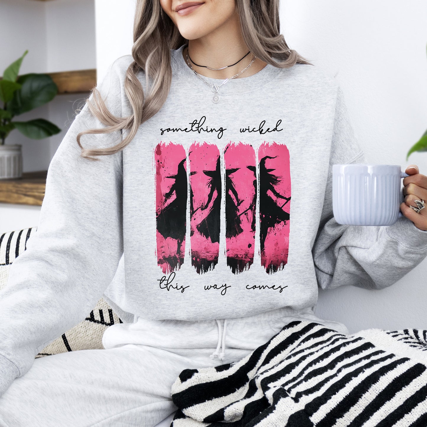 What If The Anxious Skeleton Ghost Western Vintage Pumpkin Cowgirl Spooky Graphic Sweatshirt