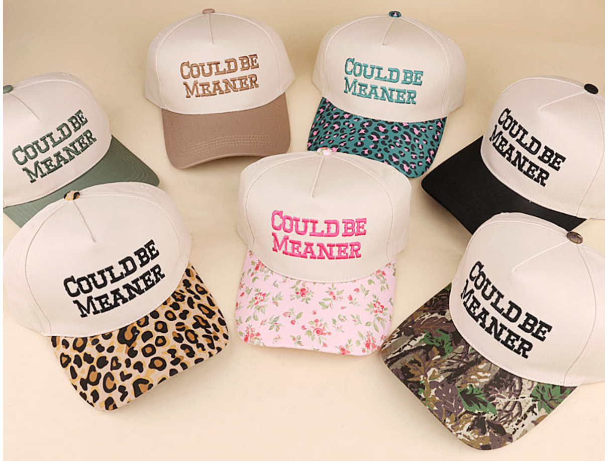 COULD BE MEANER TWO TONE COTTON CAP